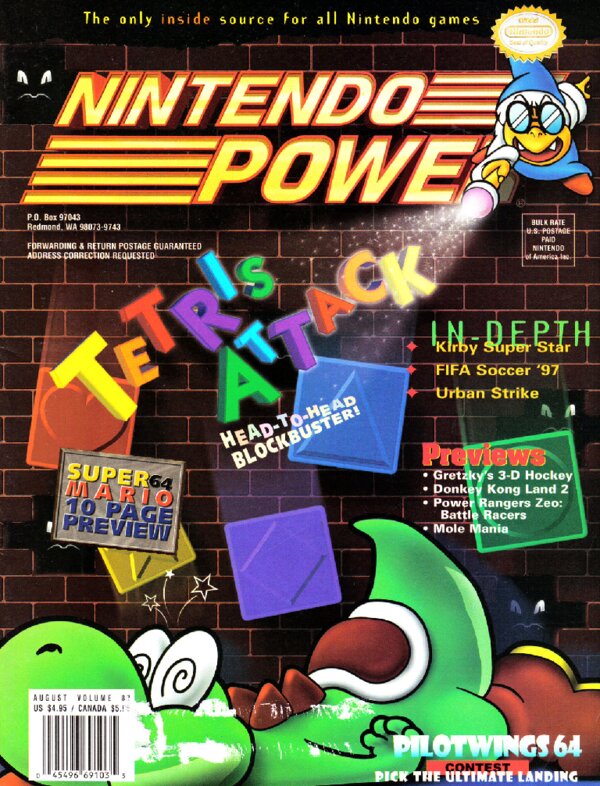 Nintendo Power Issue 087 (August 1996) cover